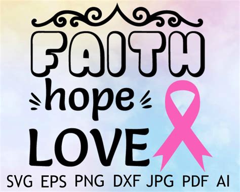 Faith Cancer Svg