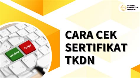 Cara Cek Sertifikat Tkdn Konsultan Industri Pt Mitra Konsultan