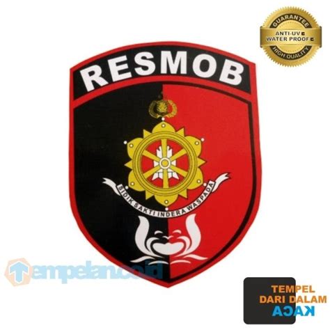 Jual Stiker Resmob Polri Tempel Dalam Kaca Shopee Indonesia