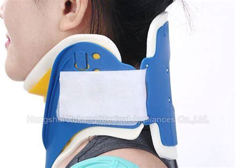 Waterproof First Aid Cervical Collar Neck Brace Blue And White Rigid