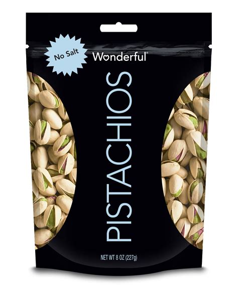 Wonderful Pistachios No Salt Pistachios 8 Oz