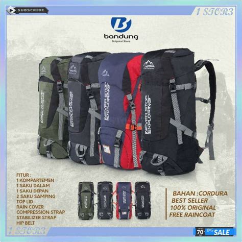 Jual Tas Carrier Pria Hiking Gunung Outdoor 60 70 Liter Adventure Keri