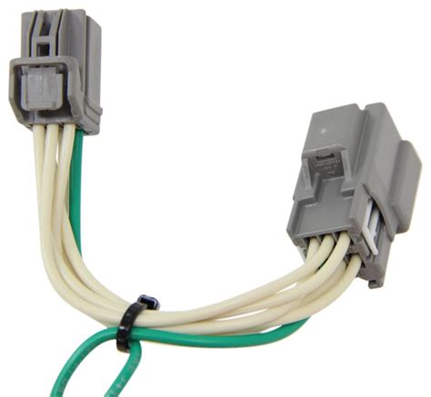 Curt T Connector Vehicle Wiring Harness With 4 Pole Flat Trailer Connector Curt Custom Fit