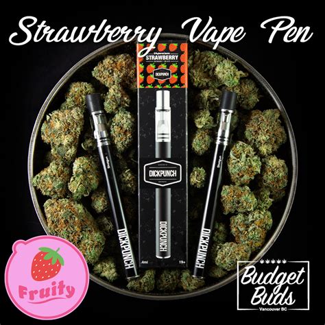 Strawberry Thc Disposable Vape Pen 250mg Thc Budget Buds