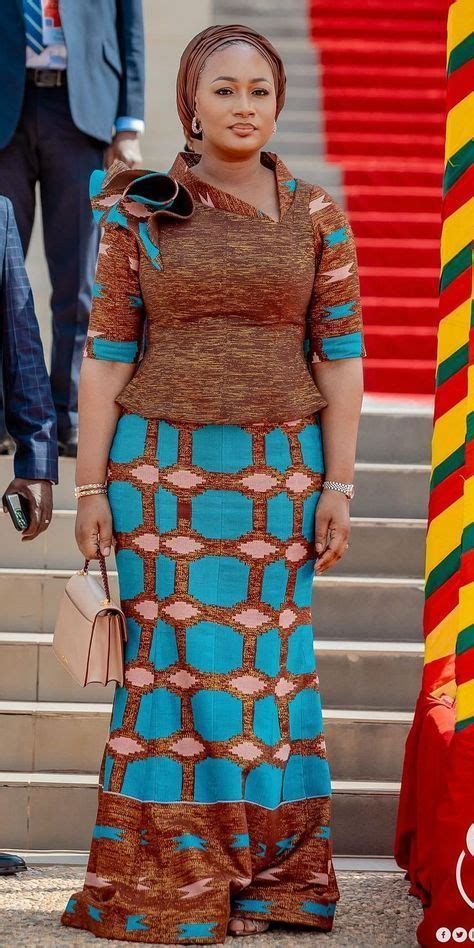 Beautiful Samira Bawumia At A State Event In Her Kente Kaba And Slit