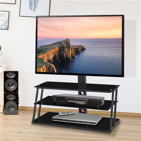 Buy Miyaca Swivel Floor Tv Stand With Angle And Height Adjustable