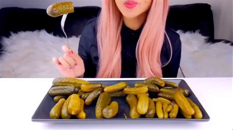 Asmr Food Juicy Crunchy Pickles Mukbang Compilation No Talking Youtube