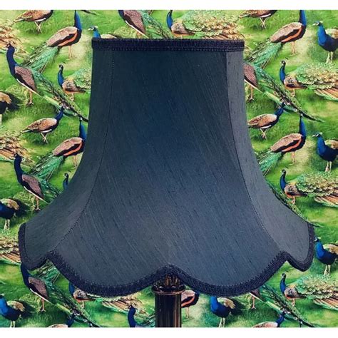 Navy Blue Modern Fabric Lampshade