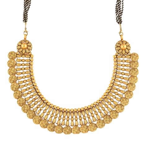 Rosette Collection Ct Gold Choker Necklace Purejewels