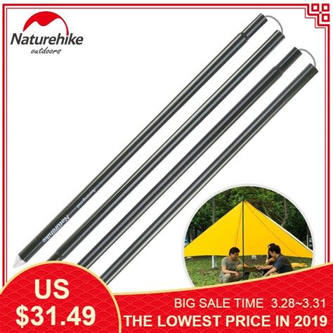 Naturehike Camping Tent Poles 2pcspair Thicken Aluminum Tent