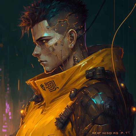 Cyber Samurai #142 - Cyber SamurAI Official | OpenSea Cyberpunk Character Art Male, Cyberpunk ...