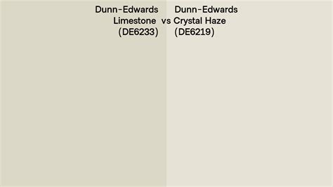 Dunn Edwards Limestone Vs Crystal Haze Side By Side Comparison