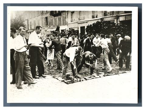 Libération de Paris août 1944 barricades par Photographie originale