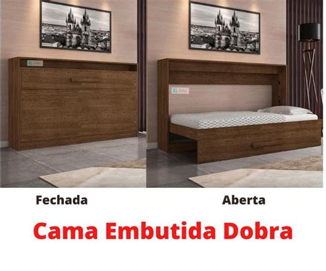Cama De Solteiro Embutida Na Parede - Cama Solteiro de Embutir na Parede Framar C/ Colchão Ortobom D33 ...