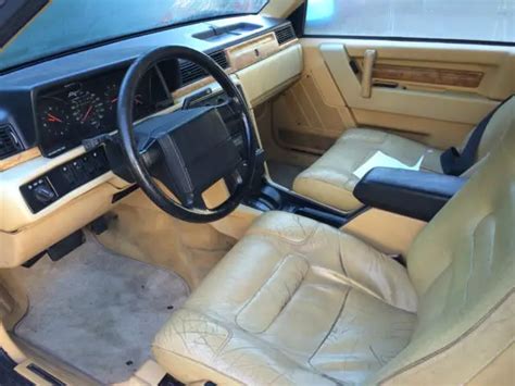 1990 VOLVO 780 BERTONE COUPE BLACK W/TAN INTERIOR - Classic Volvo Other ...