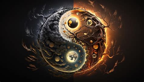 Premium Photo Yin Yang Wallpaper