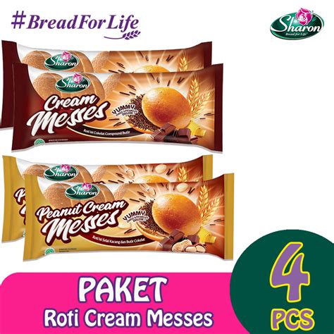 Jual Roti Sharon Paket Roti Krim Meses Cream Messes Cokelat Dan