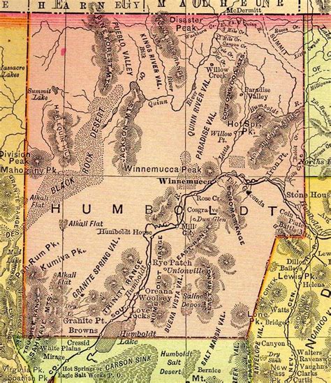 Maps Pershing County Nevada Formed 1919 NVGenWeb Project