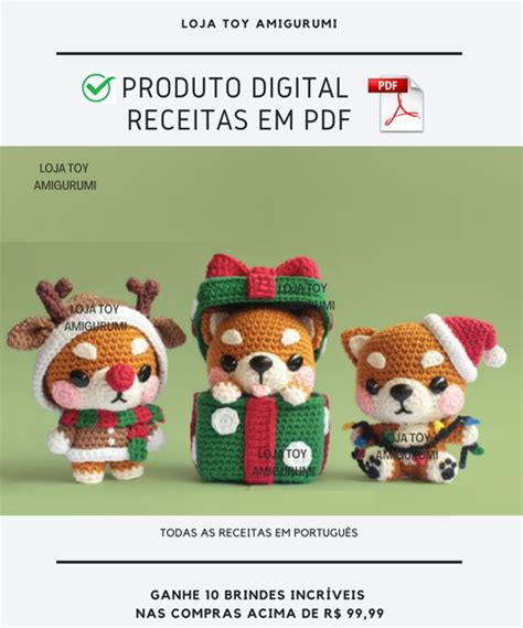 Receita Amigurumi Enfeites De Natal Pdf Elo7