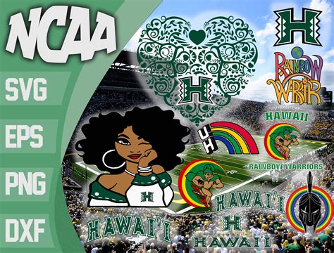 Hawai I Rainbow Warriors SVG Bundle NCAA Svg NCAA Bundle Inspire