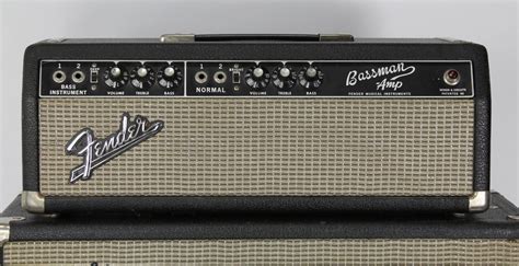 1967 Fender Bassman Ab165 Head And Cabinet Blackface Amps And Preamps Thunder Road Guitars