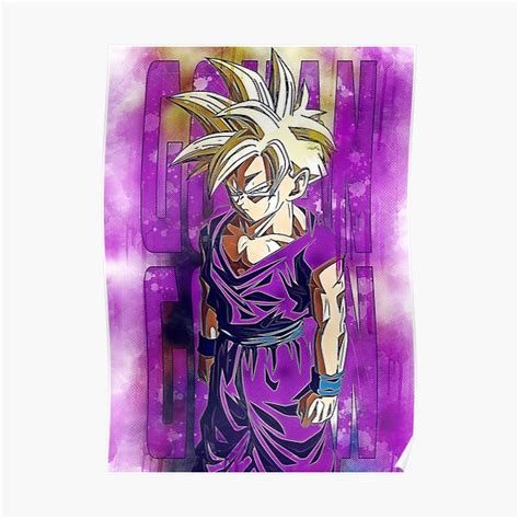 Gohan Ssj2 Poster For Sale By Johnsmith46 Redbubble