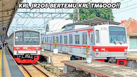 NONTON KRL JR205 BERTEMU KRL TM6000 KUMPULAN HUNTING KERETA KRL