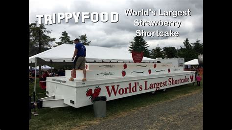 World S Largest Strawberry Shortcake At The 2017 Lebanon Strawberry Festival Lebanon Or Youtube