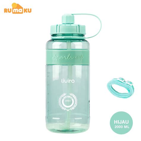 Jual Rumaku Botol Minum Champy Sport Cup Liter Besar Dengan Strap