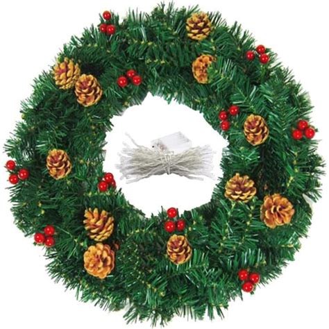 Couronne De Noel Lumineuse Liuer Couronne De Noel Porte Avec M