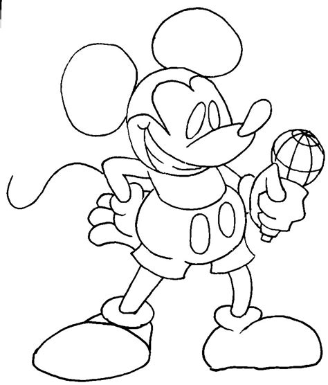 Mickey Mouse FNF Coloring Pages