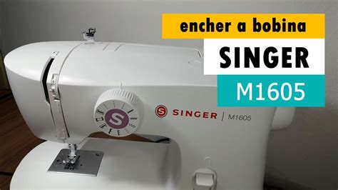 Como Encher A Bobina De Linha Da Máquina De Costura Singer M1605 Youtube