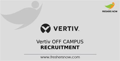 Vertiv Off Campus 2024 Recruitment Drive For Freshers