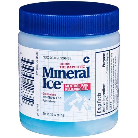 Mineral Ice Menthol Pain Relieving Gel - Shop Muscle & Joint Pain at H-E-B