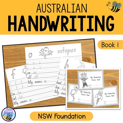 Australian Handwriting Practice Book 1 Nsw Foundation Teacher Worksheets Library