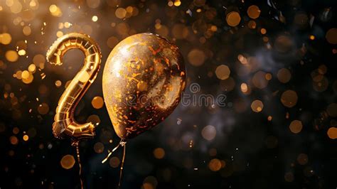 Birthday Gold Foil Balloon Greeting Background Stock Illustrations 4 880 Birthday Gold Foil