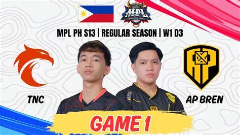 Tnc Vs Ap Bren Game Full Gameplay Mpl Philippines Season Week