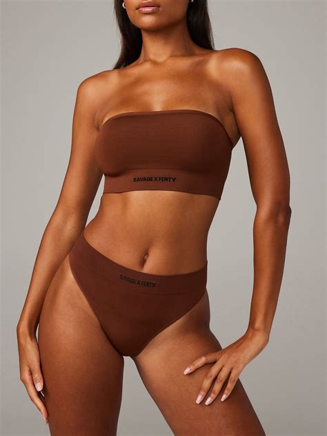 Seamless High Waist Bikini Panty In Brown SAVAGE X FENTY Spain