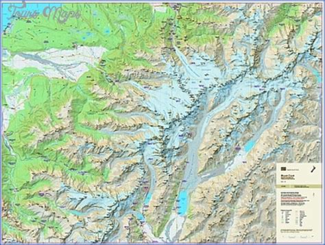 Mount Cook New Zealand Map