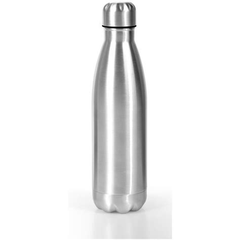 Silver Stainless Steel Water Bottle L Screw Cap At Rs Piece In