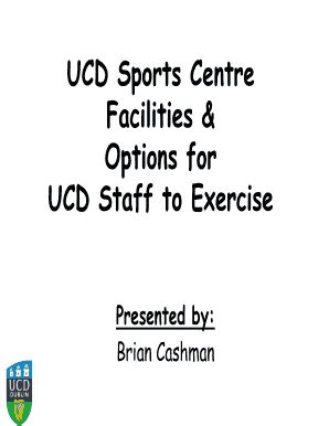 Fillable Online UCD Staff To Exercise Fax Email Print PdfFiller