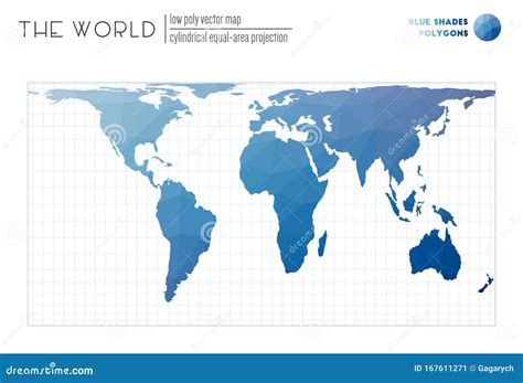 polygonal world map stock vector illustration  infographics