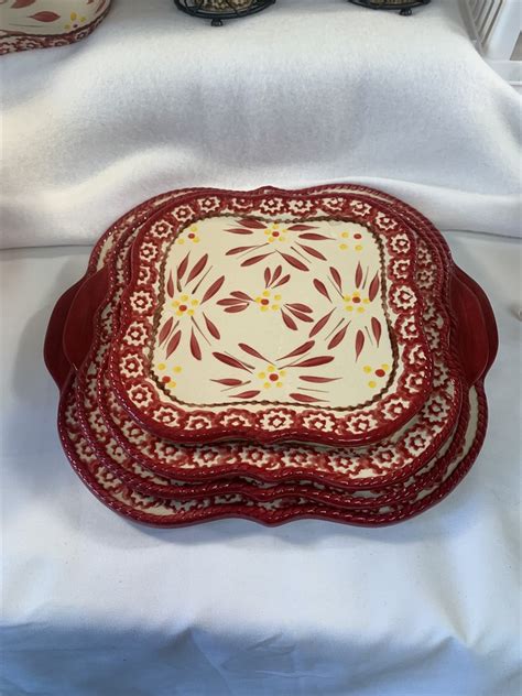 Transitional Design Online Auctions - Temptations Dishes Serving Ware Oven Microwave Dishwasher Safe