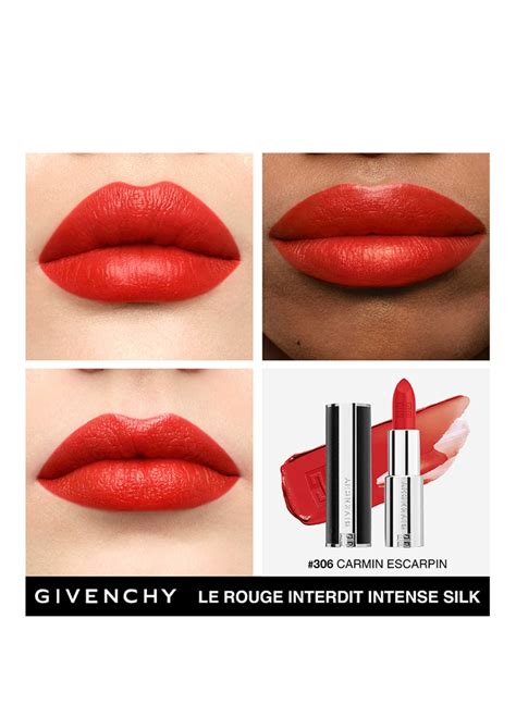 Givenchy Beauty Le Rouge Interdit Intense Silk In N Carmin Escarpin