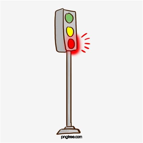 Red Traffic Light Clipart Transparent Background, Traffic Safety ...