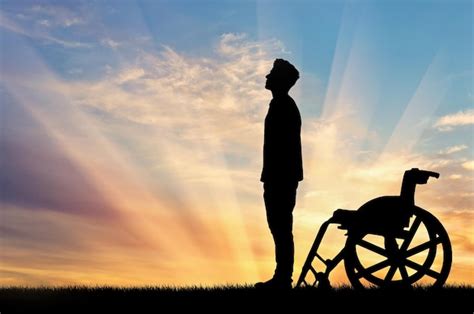 Premium Photo Concept Of Disability And Disease Silhouette Of