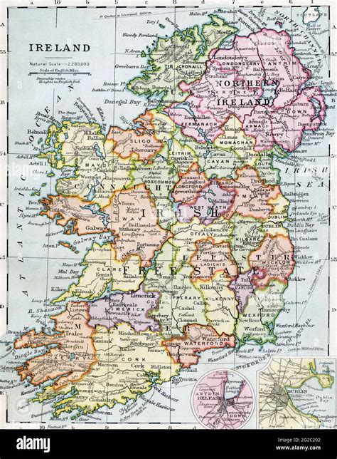 Ireland Map, Map of Ireland, Old Ireland Map, Ancient Ireland Map ...