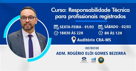 Curso De Responsabilidade T Cnica Para Profissionais De Administra O