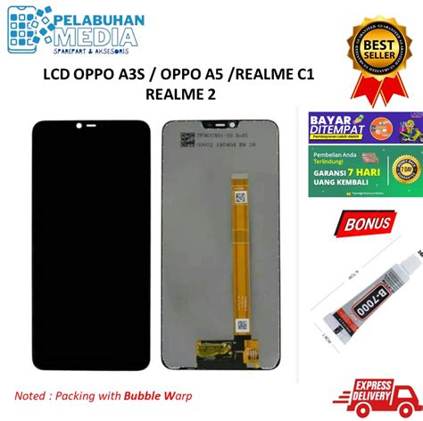 Lcd Realme 2 Realme C1 Oppo A3s Oppo A5fullset Touchscreen