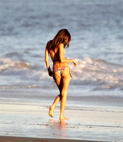 Alessandra Ambrosio Showing Off Her Bikini Body On A Beach In Malibu